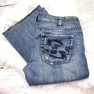 👖|•SILVER JEANS•| Tuesday Boot Cut Raw Hem Jeans Size 32x30👖